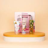 Bubblzz Glow Gift Set Coconut & Pink Roses Vase