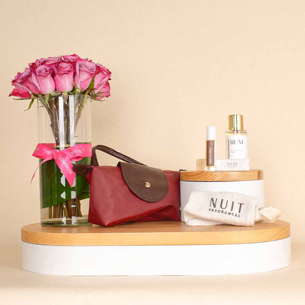 Nuit Fragrances Rum And 15 Roses Vase