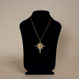 Feliz Moda star silver necklace gold plated | Pink Gerbera Bouquet