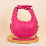 Alamki Bella Fuchsia Bag & Destiny Set with Pink Roses Bouquet