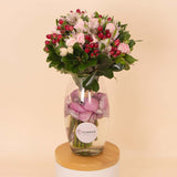 Flowrista | Pink Alstroemeria & Baby Rose Vase