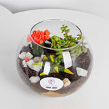 Red Moon Cactus Vase