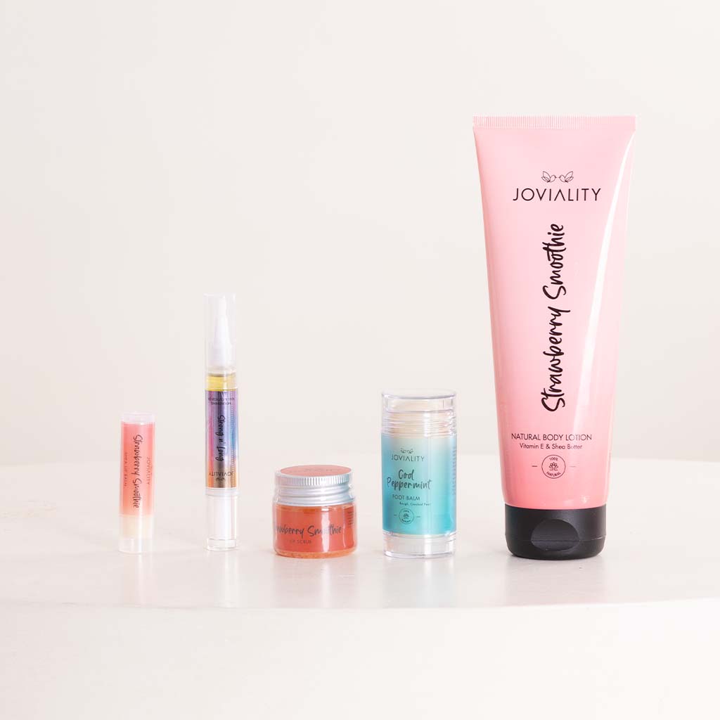 Joviality Skin Love Kit Valentine Box & Roses Bouquet