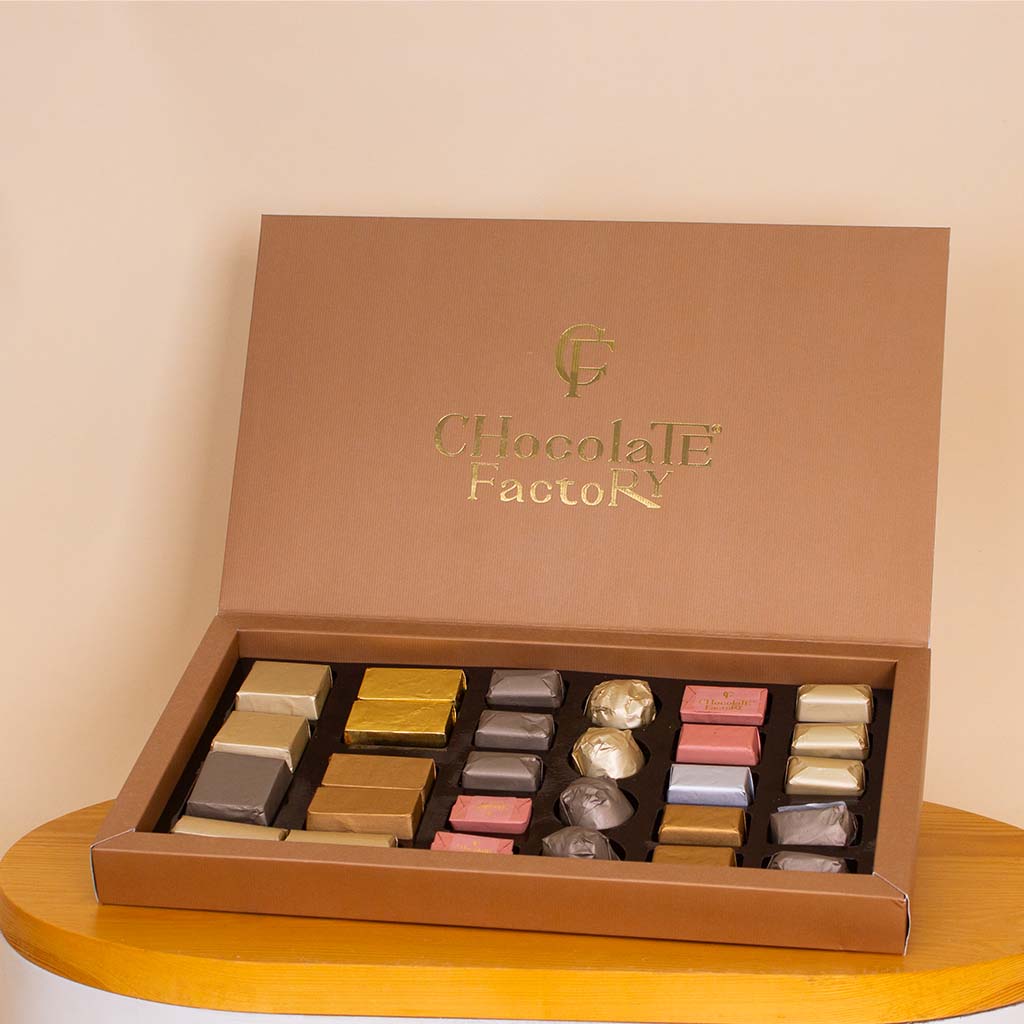 Chocolate Factory Luxe Box – 28 Pieces