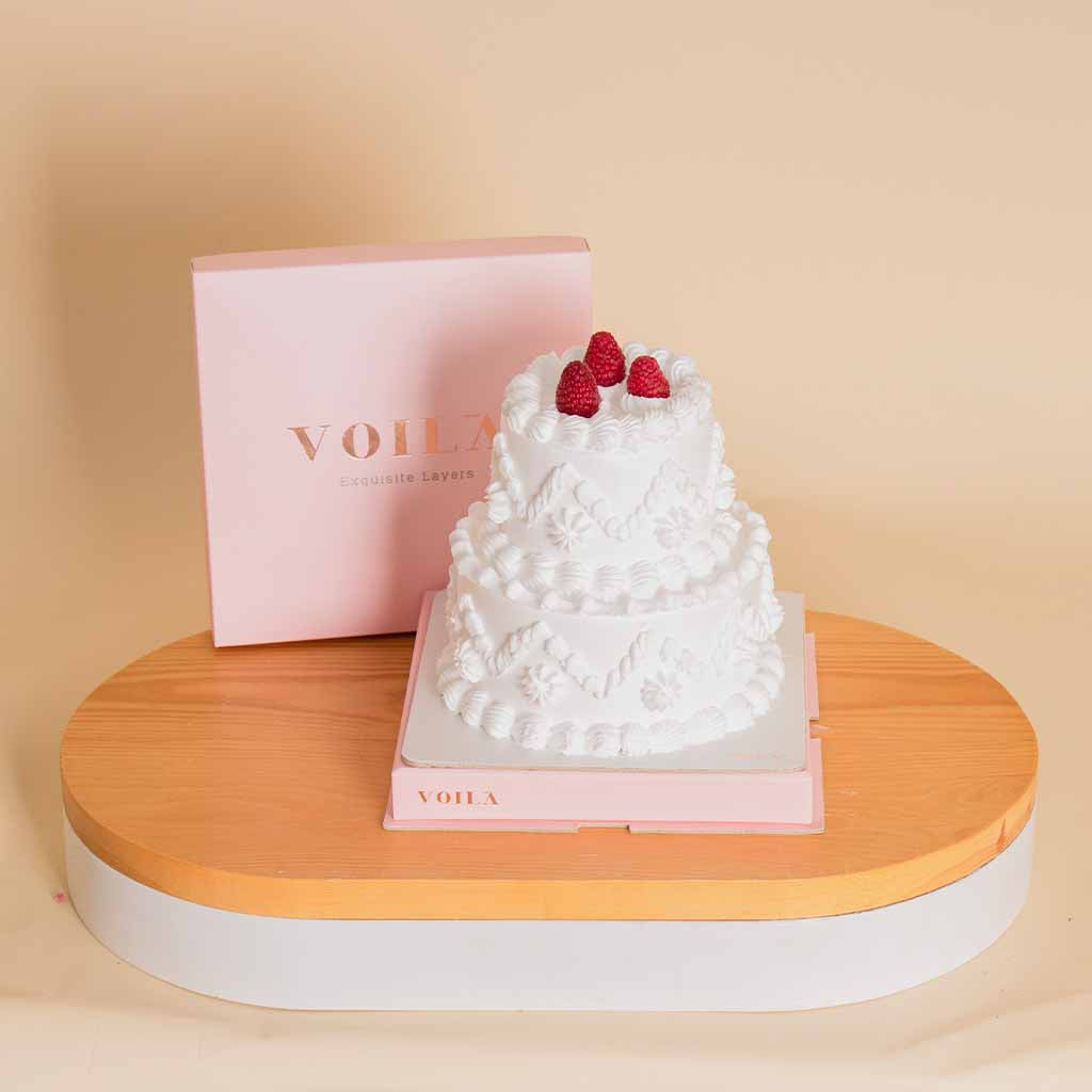 Voila Red Velvet Cake - Fresh Cherries & Creamy Layers