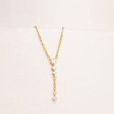 Markiz Gold-Plated Zircon Necklace & Red Roses Bouquet