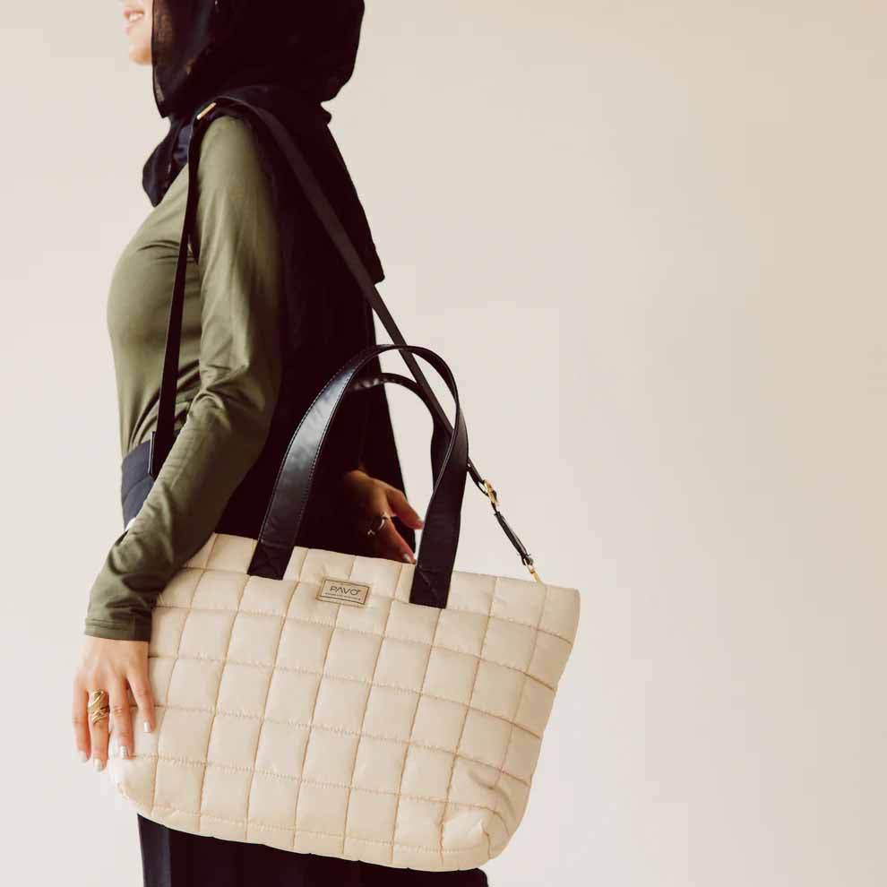 Pavo Tote Bag Handbag - Grey