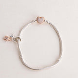 Pandora Heart Clasp Bracelet with Lock & Key Charm & Revival Roses Bouquet