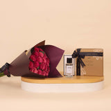A Gift of Romance: Rose Oud, Chocolates & 15 Red Roses