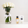 Areej Musk Patchouli with Vase of 20 White Roses