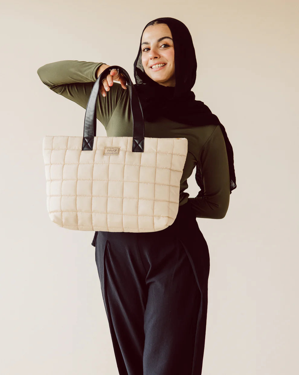 Pavo Tote Bag Handbag - Grey
