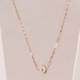 GUESS Fan Gold Stainless Steel Necklace with Zircons & Red Roses Bouquet