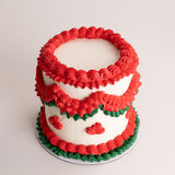 Ninos Cake Classic Celebration Edition & Poinsettia Vase