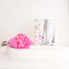 Veloor Flora Scarf & 15 Pink Roses Bouquet