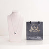 Felizmoda Sparkle Flower Pendant Silver-Tone Necklace