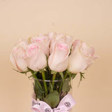Nola Rainbow Cake & Pink Roses Vase
