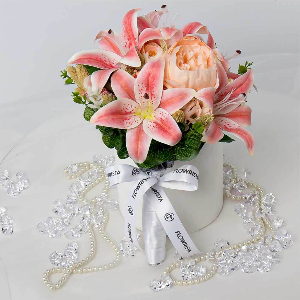 Charming Lilies & Orange Floral Harmony