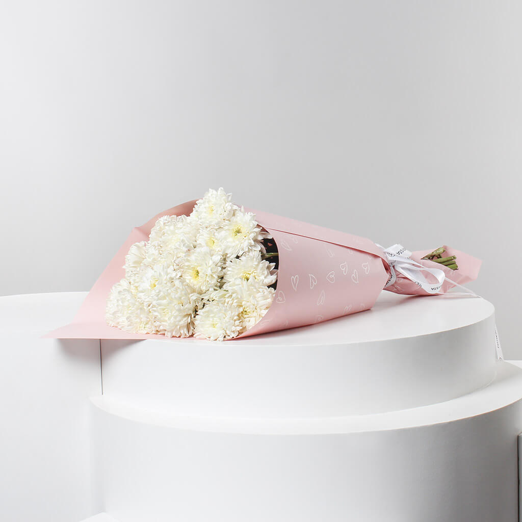 Flowrista | White Fancy Chrysanthemum Bouquet