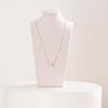 GUESS Fan Gold Stainless Steel Necklace with Zircons
