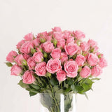 CoCan Mini Golden Purse Bag & Pink Baby Roses Vase