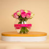 Mixed Flowers Boula Vase – White & Pink Flowers
