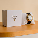 GUESS G-Twist Watch - Gold & Black Elegance