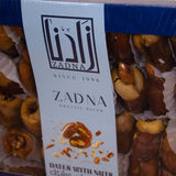 Zadna dates mixed nuts and 15 white roses