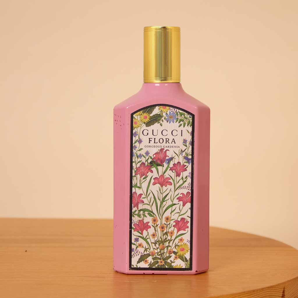 Gucci Flora Gorgeous Gardenia For Women EDP 100ml & Pink Roses Bouquet