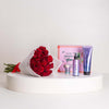 Joviality Lilac Glow Collection & Red Roses Bouquet
