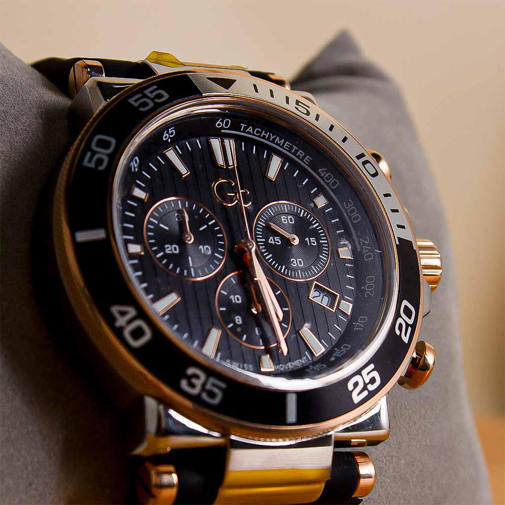 GC Sport Men Chronograph Watch with Silicone Strap Z14005G2MF