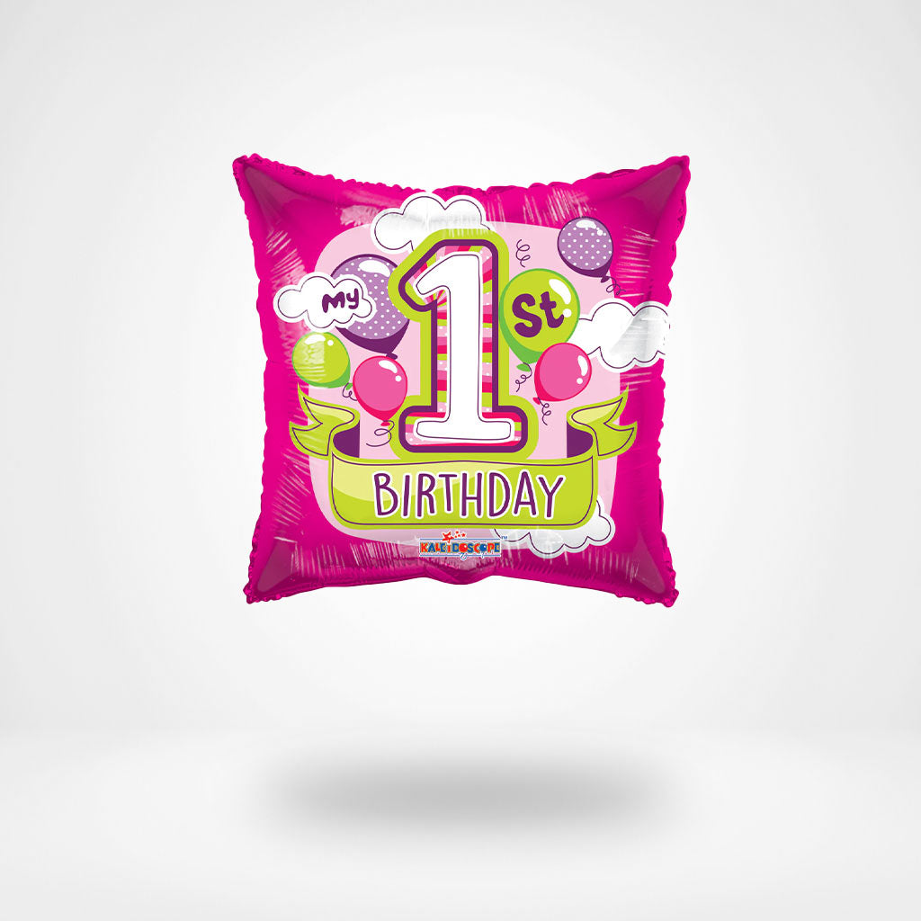Girl 1st Birthday Balloon