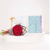 EMMA Cool Diva Scarf & Red Roses Bouquet