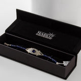 Markiz Luxury Bracelet – Zircon & Blue Jade 925 Silver