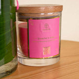 Pink Flower Vase And Candle | 15 Rose