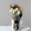 Romantic White & Purple Blooms Bouquet