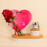 Nuit Fragrances Leather Jacket And Heart of Love 15 Roses