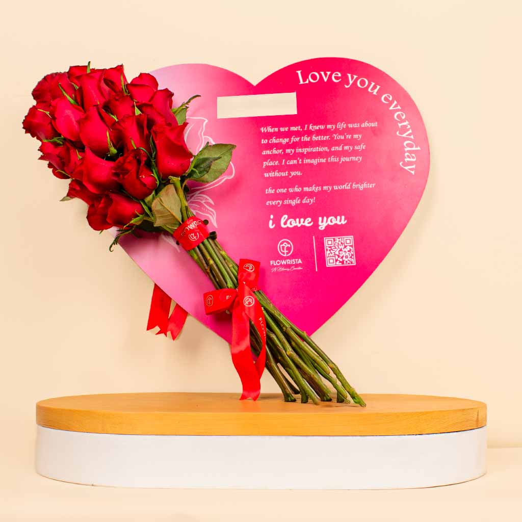 Nuit Fragrances Leather Jacket And Heart of Love 15 Roses