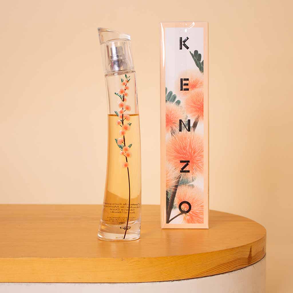 Kenzo Flower Ikebana EDP 75ml & White Roses Vase