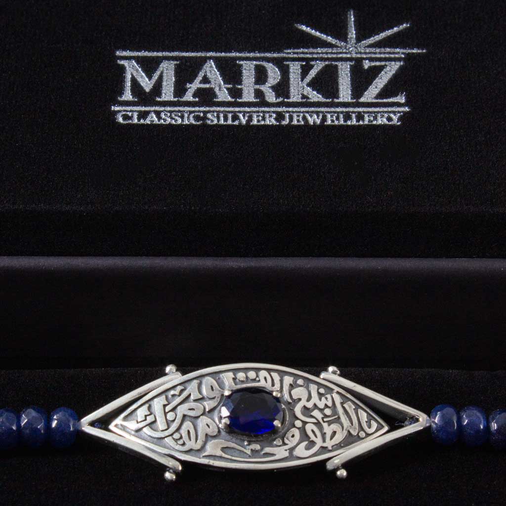 Markiz Luxury Bracelet – Zircon & Blue Jade 925 Silver