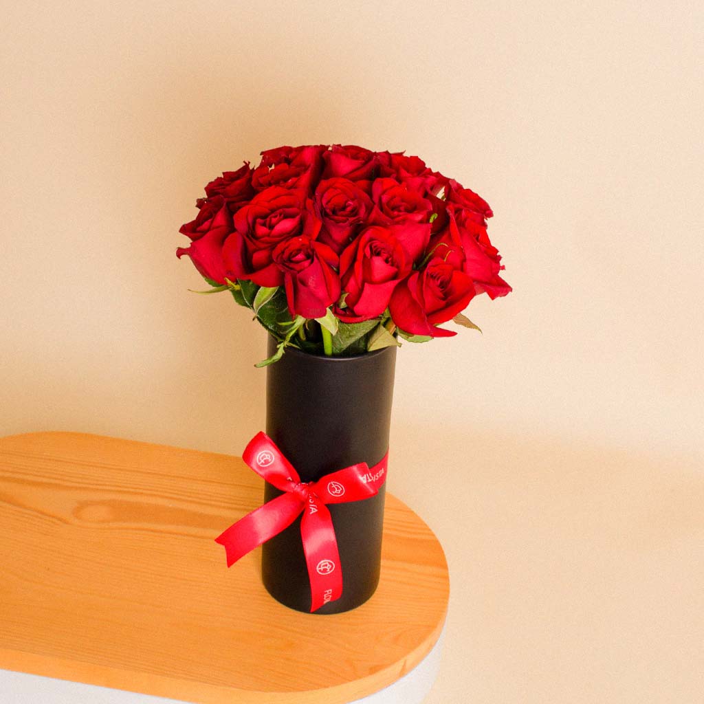 Luxury Rose Vase | 30 Red Rose