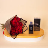 Dolce & Gabbana K Pour Homme Parfum 100ml & Red Roses Bouquet