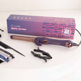 CH&BE Auto Waver Hair Rotating Curler & Pink Roses Bouquet