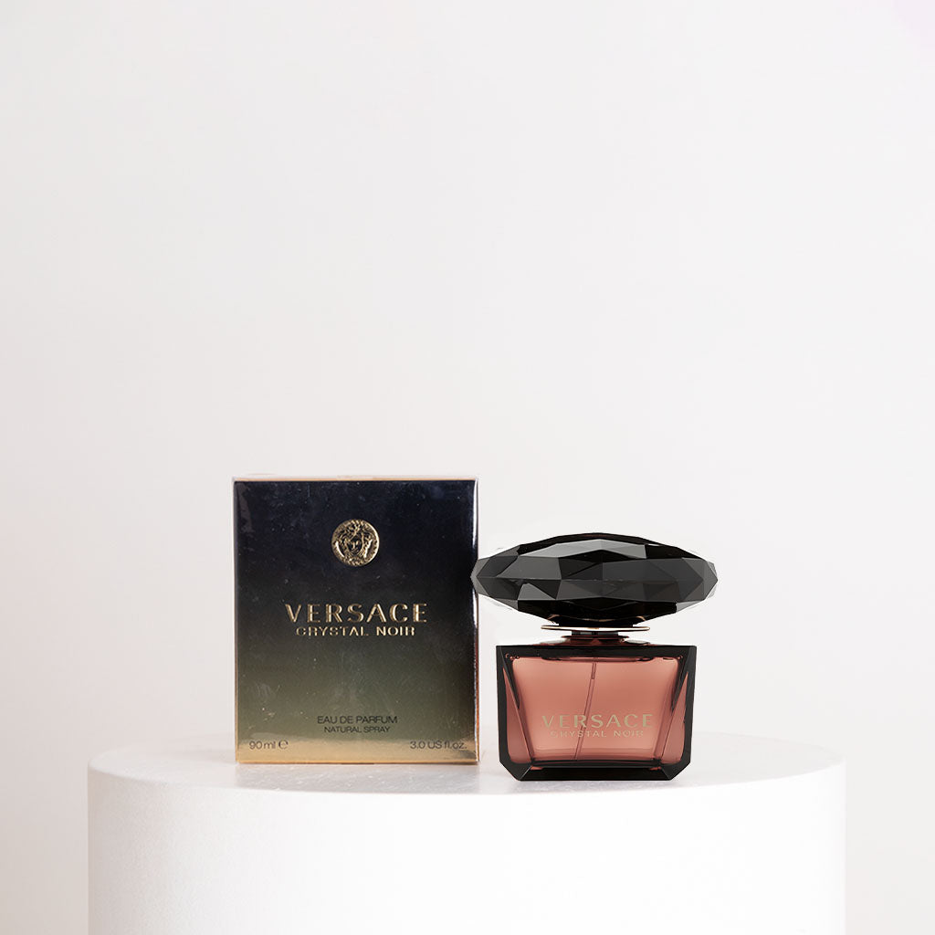 Versace Crystal Noir Eau de Parfum for Women 90ml & Red Roses Bouquet