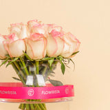 Light Pink Flowers Vase – 20 Light Pink Flowers