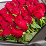 Chic Red Roses Bouquet with Stylish Wrap