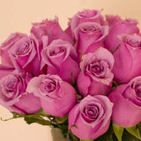 Swiza Chocolate Box (12 Pieces) & 20 Purple Roses