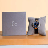 Vogue Quartz Watch - Rose Gold & Blue Elegance