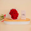 Olfa Pink Fragrance with 20 Red Roses - Perfect Gift