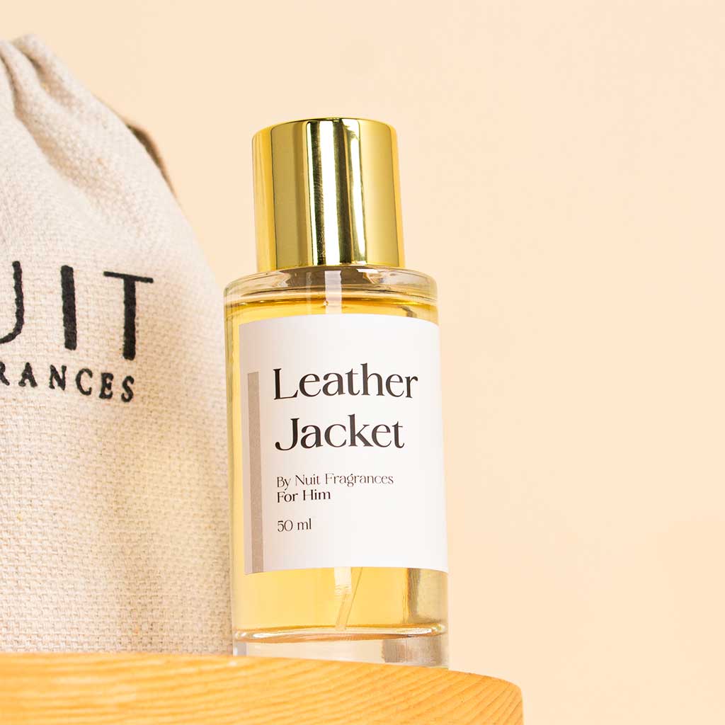 Nuit Leather Jacket Perfume with 20 Red Roses – Valentine’s Gift Set