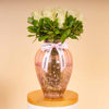 White Roses Art Vase